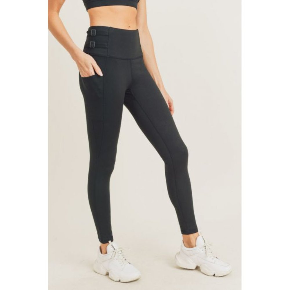 Harness Strap Highwaist Leggings - Picture 4 of 8